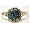 Image 1 : Navajo Spider Web Turquoise Sterling Silver Cuff Bracelet - Mary Ann Spencer