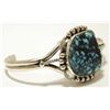 Image 2 : Navajo Spider Web Turquoise Sterling Silver Cuff Bracelet - Mary Ann Spencer