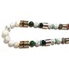 Image 2 : Navajo Howlite & Multi-Stone 28" Necklace - Tommy Singer
