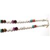 Image 4 : Navajo Howlite & Multi-Stone 28" Necklace - Tommy Singer