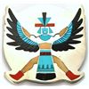 Image 1 : Zuni Multi-Stone Knife Wing Large Pendant & Pin - Harlan & Monica Coonsis