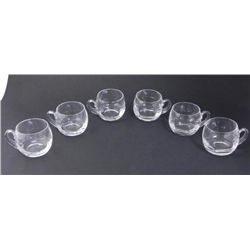 Set of 6 Crystal Irish Coffee/ Liqueur Glasses