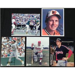 5) AL Signed Photos- Brooks Robinson Frank Howard