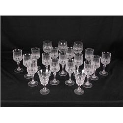 20) Crystal Wine Glasses- Goblets Red Dessert