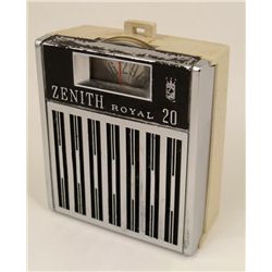 Zenith Royal 20 Vintage 1960s Pocket Transistor Radio