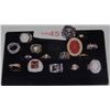 Image 1 : LOT OF 12  ASSORTED FASHION RINGS,