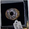Image 1 : 14KT MENS YELLOW GOLD, DIAMOND & SAPPHIRE RING WEIGHING 12.6 GRAMS