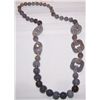 Image 2 : BRAZILLIAN AGATE NECKLACE, 1,877 CARATS . RETAIL VALUE $650