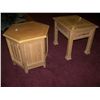 Image 2 : LOT OF (2) THOMASVILLE  DRUM END & SQUARE END TABLE