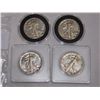 Image 1 : (4X$) CHOICE U.S WALKING LIBERTY HALVES, XF-AU CONDITION 1942-1947D