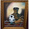 Image 1 : IRENE BELLON, ORIGINAL OIL ON CANVAS PAINTING "FALL" FRAMED 28.5T X 22.5W