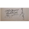 Image 2 : VERY RARE BABE RUTH, TRIS SPEAKER. CY YOUNG & WALTER JOUHNSON SIGNED CUT OUT