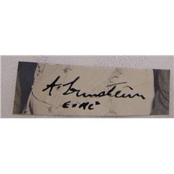 ALBERT EINSTEIN CUT SIGNATURE AUTOGRAPH, VERY RARE IN VERY GOOD CONDITION