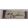 Image 1 : ALBERT EINSTEIN CUT SIGNATURE AUTOGRAPH, VERY RARE IN VERY GOOD CONDITION