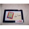 Image 2 : VERY RARE  ROGER MARIS AUTOGRAPH  FRAMED, 5 X 7. AS SHOWN