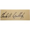 Image 1 : CHARLES LINDBERGH CUT SIGNATURE AUTOGRAPH