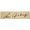 Image 1 : LOU GEHRIG AUTOGRAPH CUT OUT