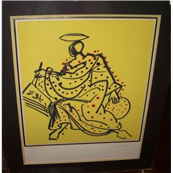 SALVADOR DALI, "MATTHEW" FROM THE 12 APOSTLES #332/ 350 W/ GALLERY C.O.A ORIGINAL SIGNED LITHOGRAPH