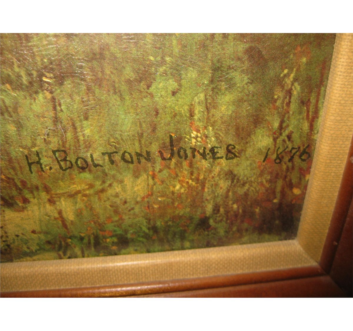 Signed Painting H. Bolton Jones 1876