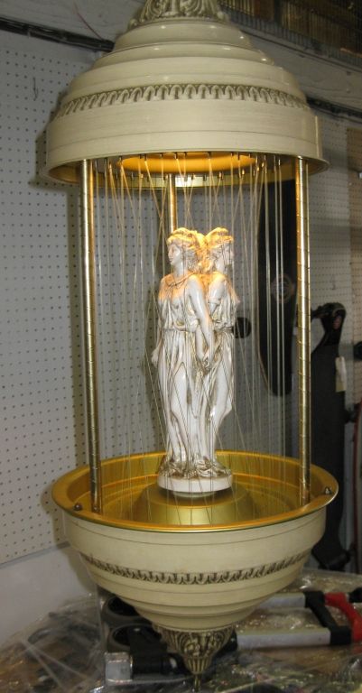 Oil Lamp With Lady