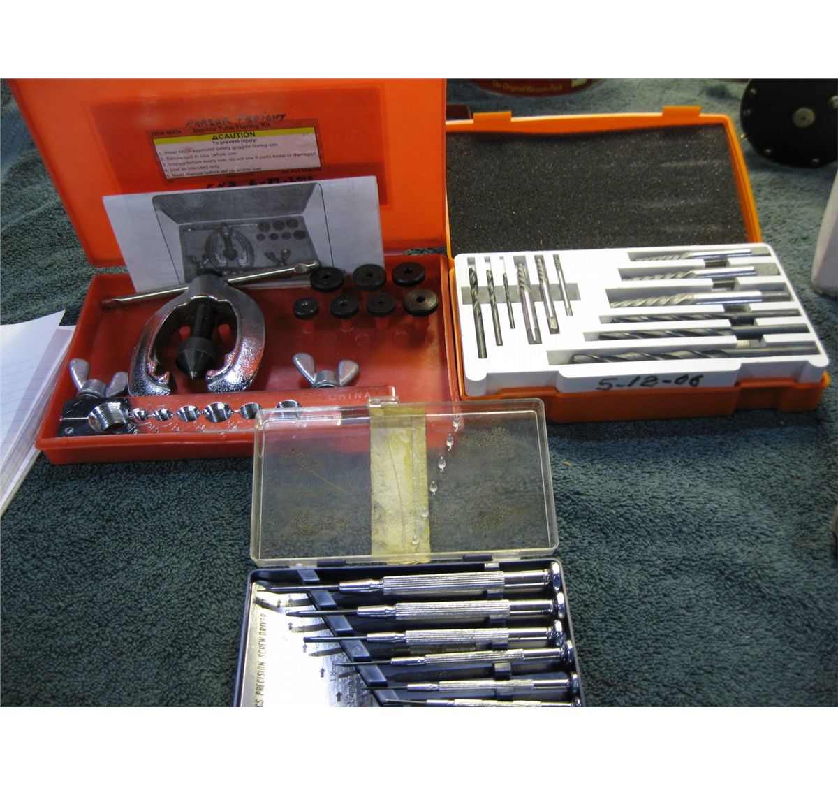 Rigid screw extractor set, Double tube flaring