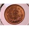 Image 1 : 1945 GOLD MEXICO DOS PESOS