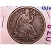 Image 1 : 1853 SEATED HALF DOLLAR, F