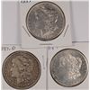 Image 1 : 1887-P, O & S MORGAN SILVER DOLLARS