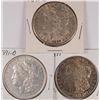 Image 1 : 1891-P, O & S MORGAN SILVER DOLLARS