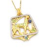 Image 1 : 18K Gold Pendant/Brooch 'African Dream'