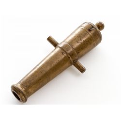 Bronze Perc. Cannon, marked T.J. Cooper