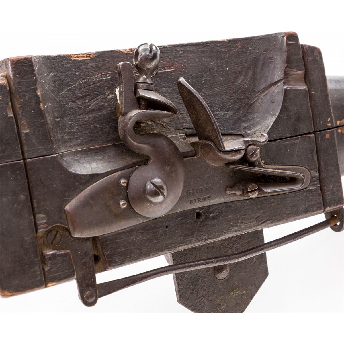 English Flintlock Trap Gun