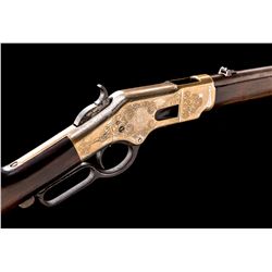 Mexican Eng'd & Sil.-Plated Win. 1866 Carbine