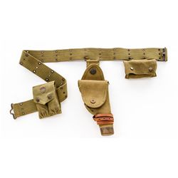 Early Mills Pistol Belt Rig for 1911 Pistol