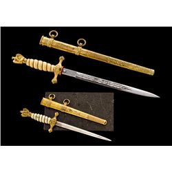 2nd Model WWII German Naval Officer's Dagger