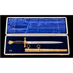 Named WWII German Navy Funeral Dagger