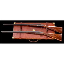 Consec. Cased Set of Hussey & Hussey Shotguns
