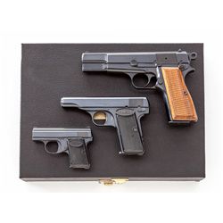 Browning 3-Gun Set: Hi-Pwr, M.1955 & Baby Browning