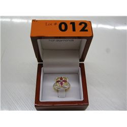Ruby & diamond cocktail ring