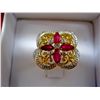 Image 2 : Ruby & diamond cocktail ring