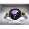 Image 2 : Diamond & amethyst ring