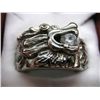 Image 2 : Man's dragon ring with zircon eyes & fire