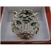 Image 2 : Hand set crystal tiger ring