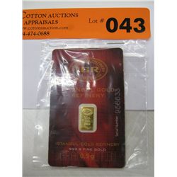 Istanbul gold refinery gold investor's bar