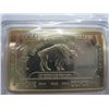 Image 2 : gold clad US buffalo bar