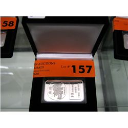 .999 solid silver "Chinese Panda" art bar with box