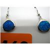 Image 2 : New sterling silver fire opal earrings