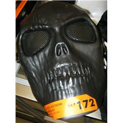 Army style shooter's mask, steel mesh eyes, new