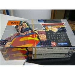2 factory sealed boxes of Superman trading card