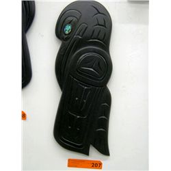 Native carved wall plaque